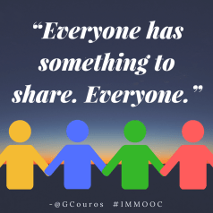 “Everyone has something to share. Everyone.”